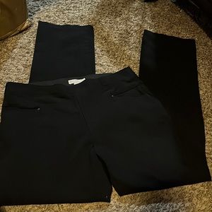 Black stretchy dress pants